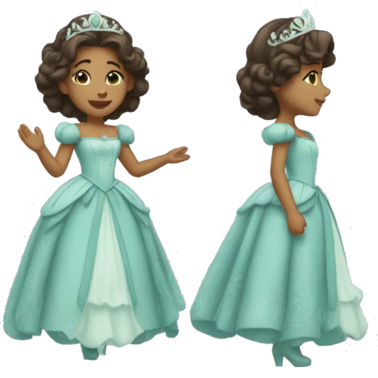 Princess giving curtsy emoji