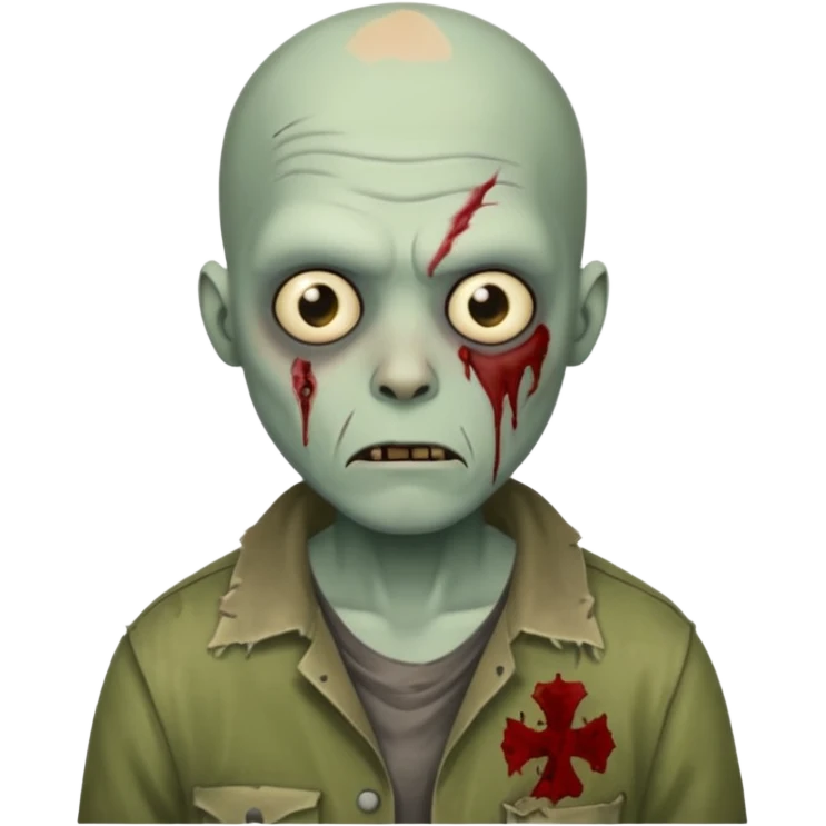 bald zombie emoji