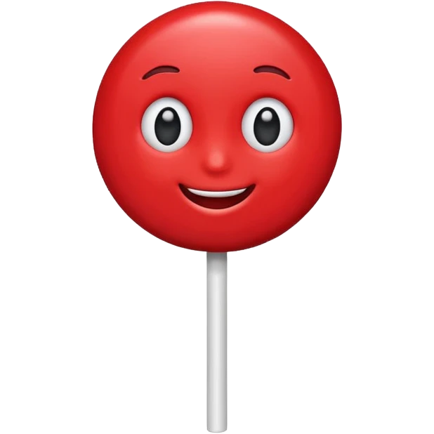 lollipop with eyes and mouth and personality emoji