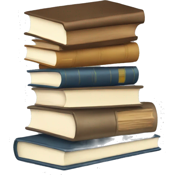 neutral stack of books emoji