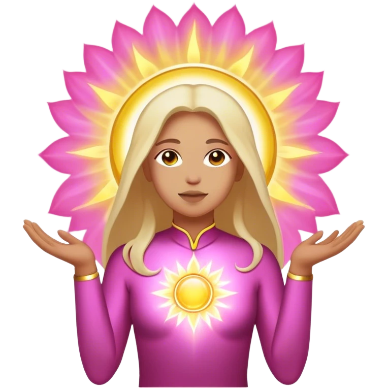 Solar aura pink gold Spirituality emoji