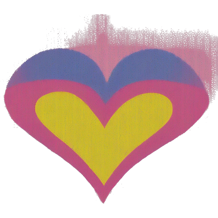 pansexual flag colors heart emoji