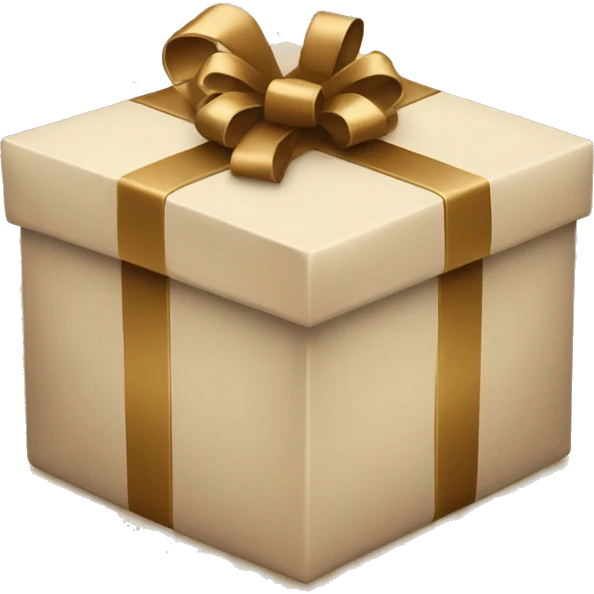 beige Christmas gift emoji emoji