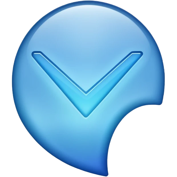 Blue tick emoji