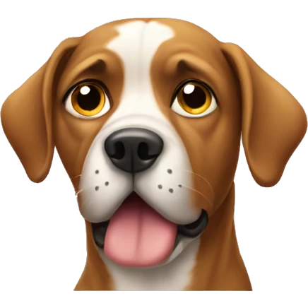 dog doing a side eye  emoji