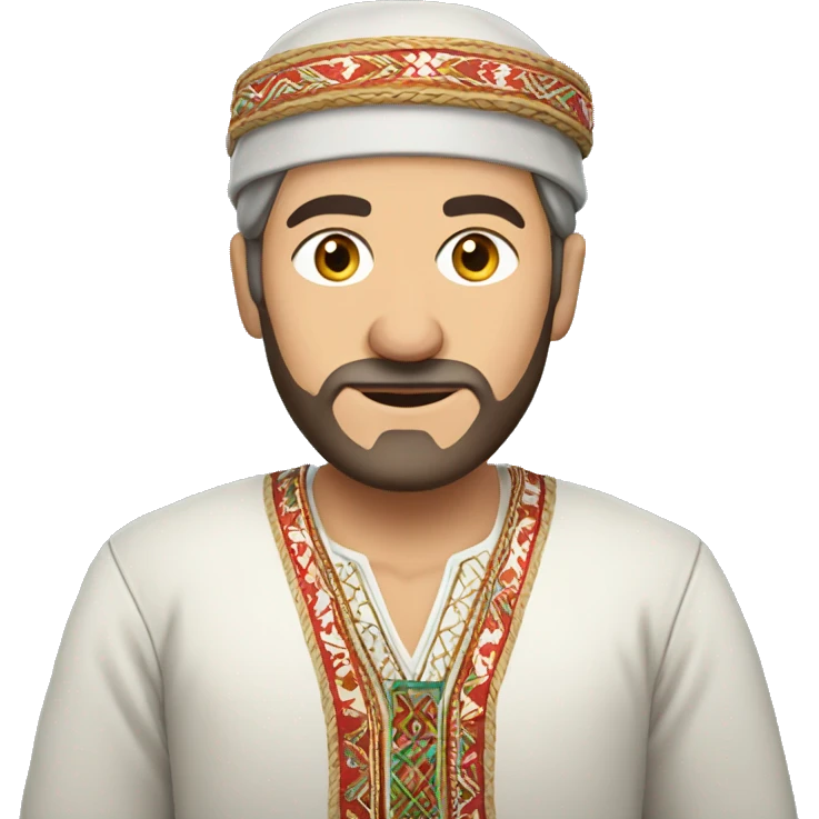 Bosnian man in traditional folk clothing  emoji