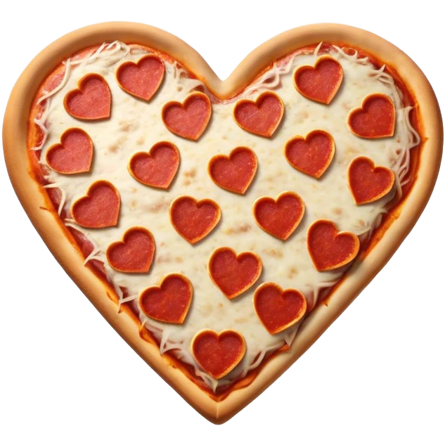 Heart pizza emoji