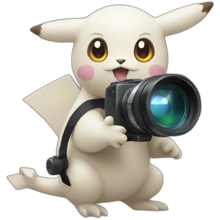 Pokemon with videocamera emoji