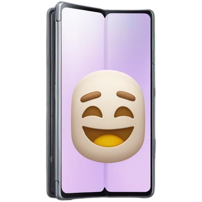 Samsung Galaxy fold android phone emoji