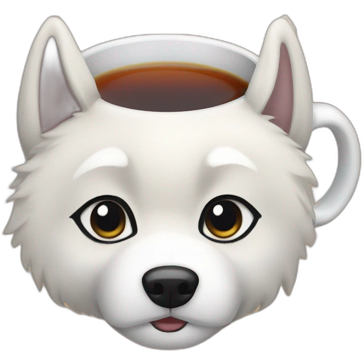 husky tea emoji