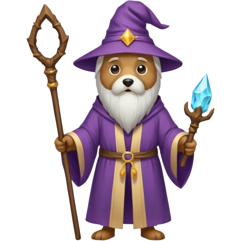 Dog wizard emoji