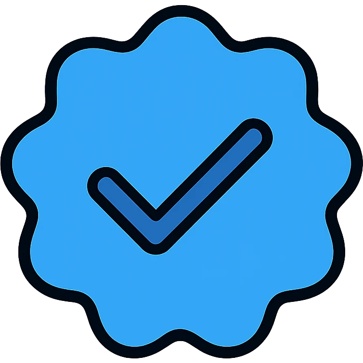 blue tick Instagram verification badge emoji