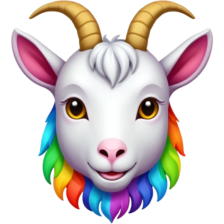Make a Message with colorful Message is GOAT emoji