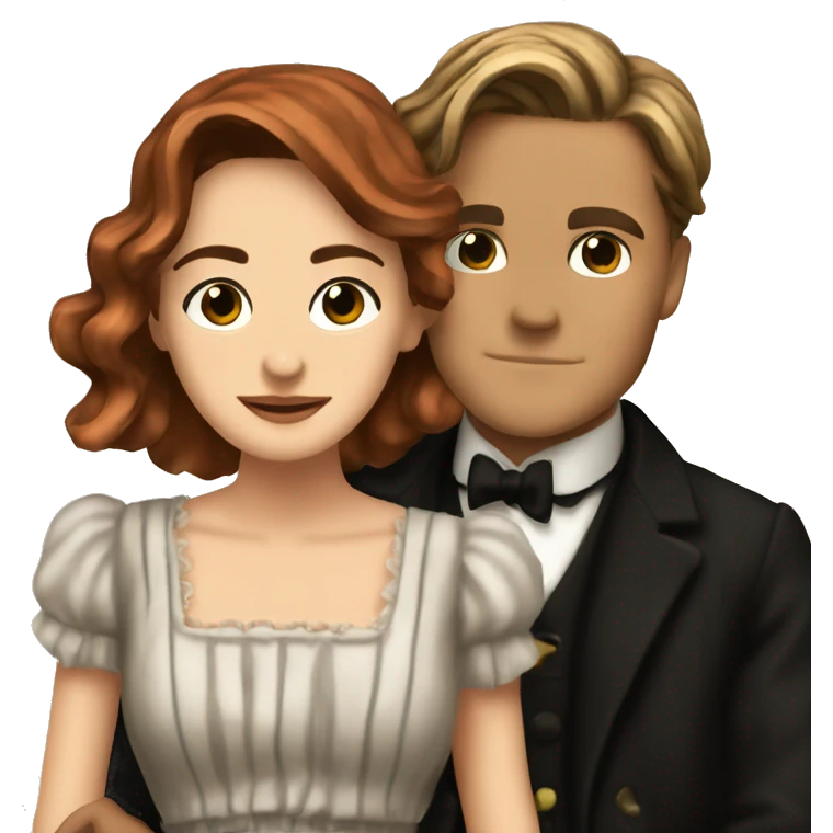 jack dawson and rose from titanic emoji