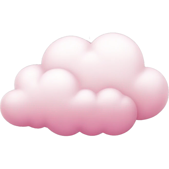 pink white cloud emoji