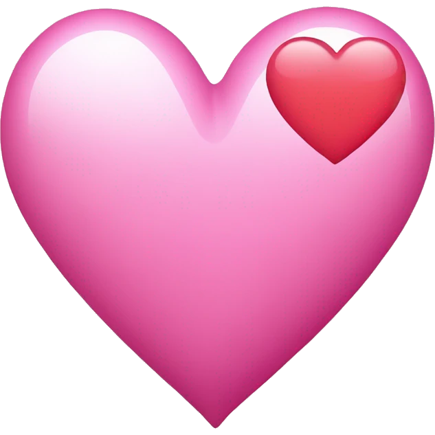 Pink heart with initial M and S in it  emoji
