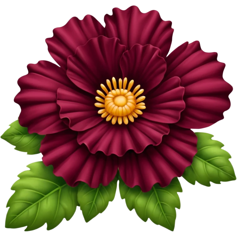Burgundy flower emoji