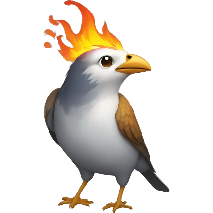 Bird with fire  emoji