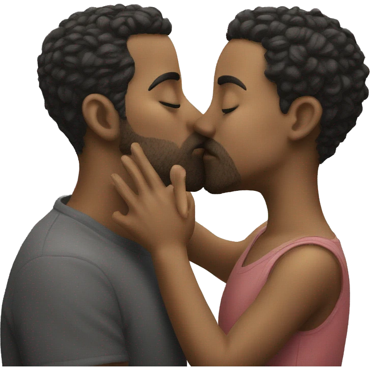 2 perches kissing emoji