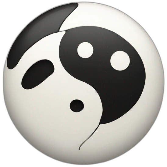 Ying yang emoji