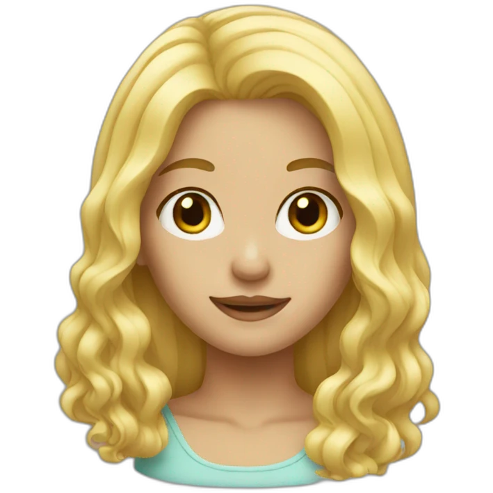 blonde girl emoji