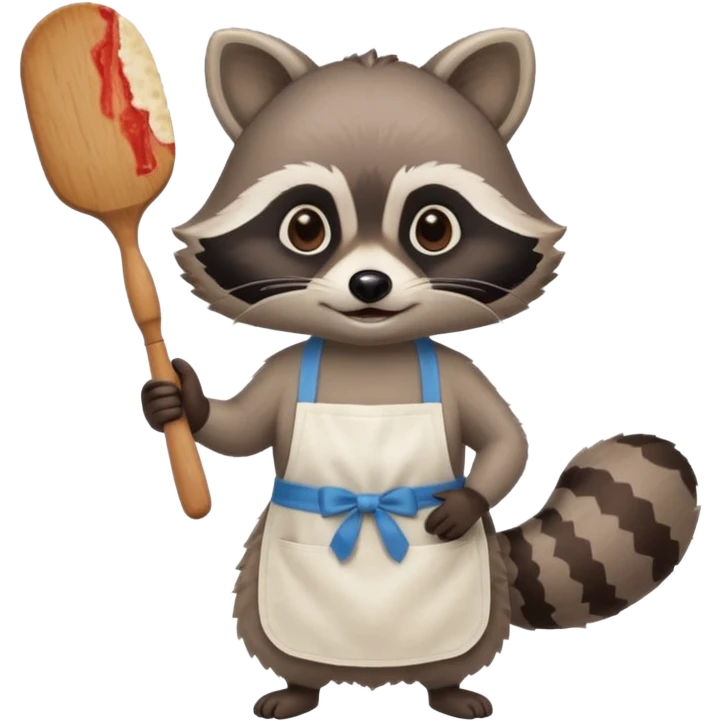 A raccoon baking a pie emoji