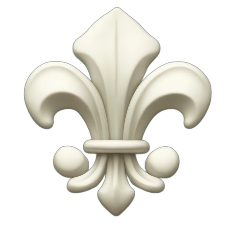 Fleur de lys blanche emoji