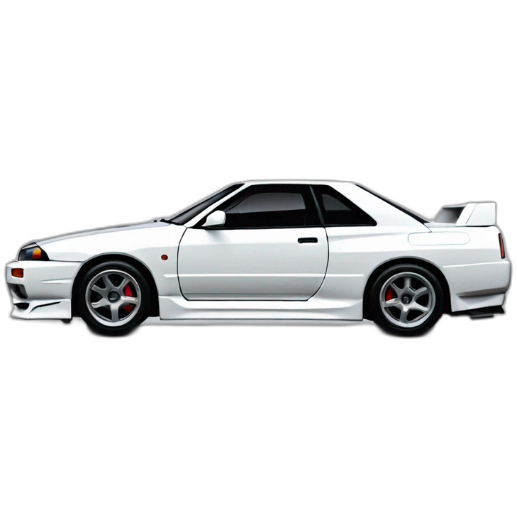 nissan skyline GTR R32 blanche emoji