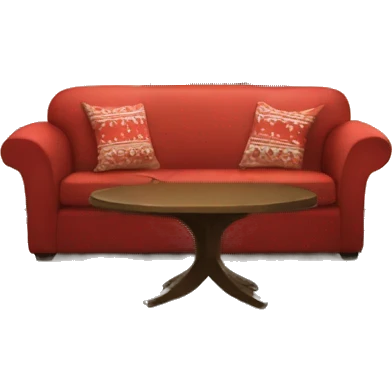 Living room on Christmas emoji