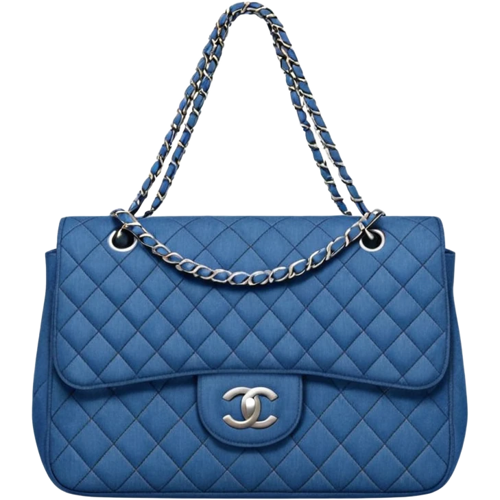 chanel denim bag emoji