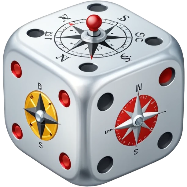 🎲 + 🧭 emoji