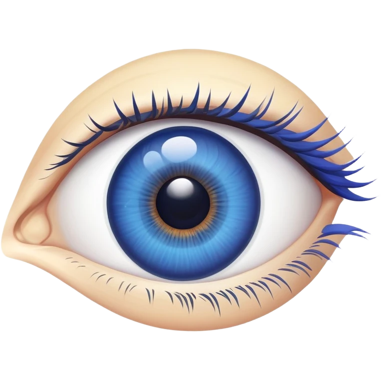 human eye with blue iris emoji