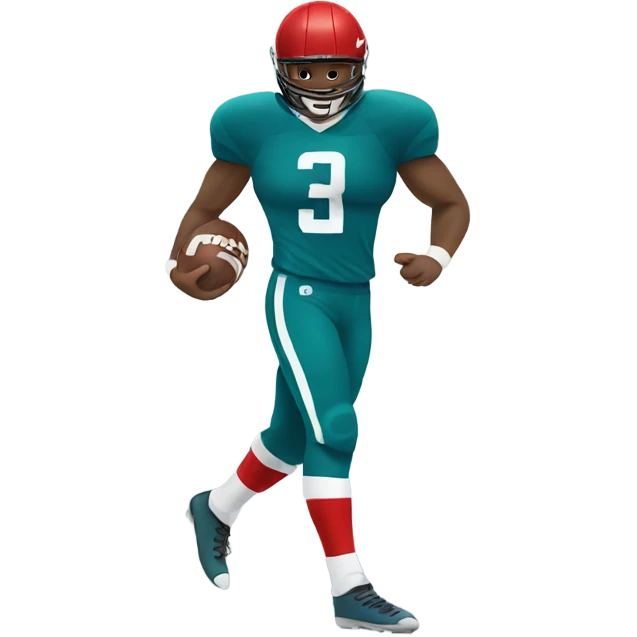 Football player with broken leg emoji