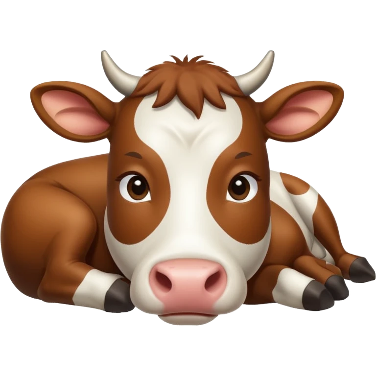 Lying cow emoji