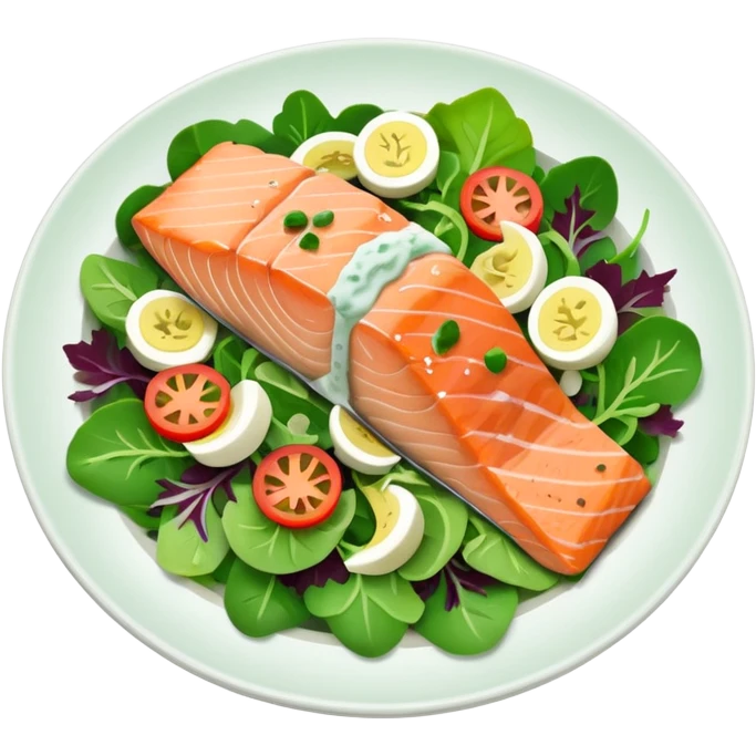 salmon salad  emoji
