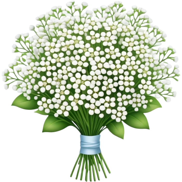 baby’s breath flower bouquet emoji
