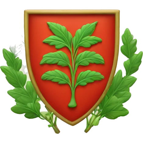 Coat of arms with leafs  emoji