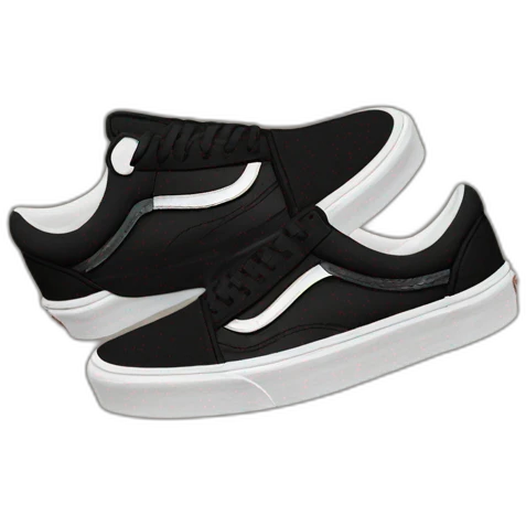vans black old skool emoji