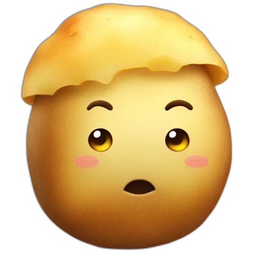 Resting potato emoji