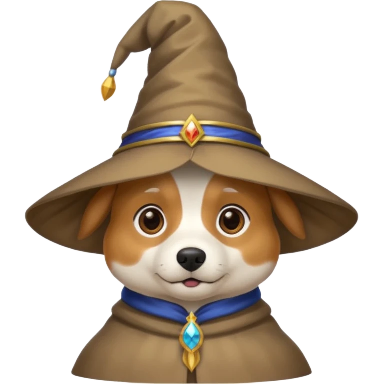 Dog wizard emoji