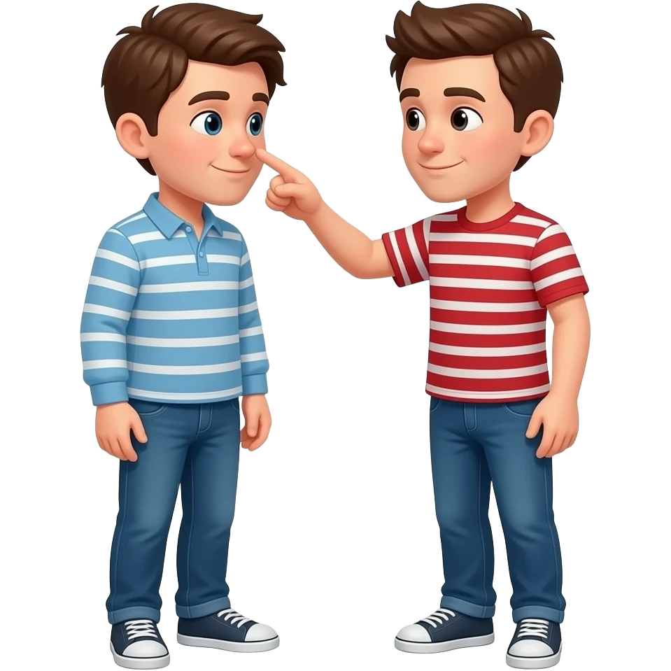 booping someone's nose emoji