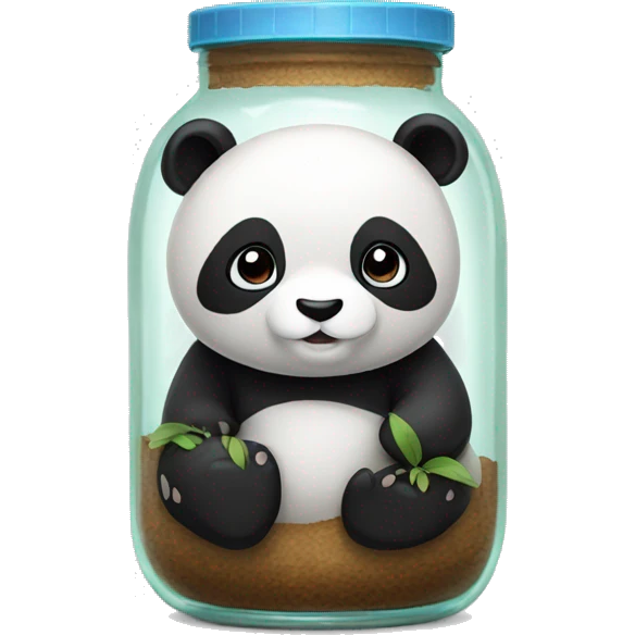 Panda in a jar emoji