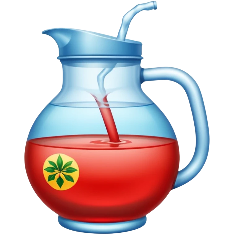 Jarra de agua sabor jamaica emoji