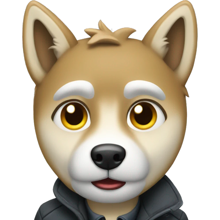 Huski detective emoji