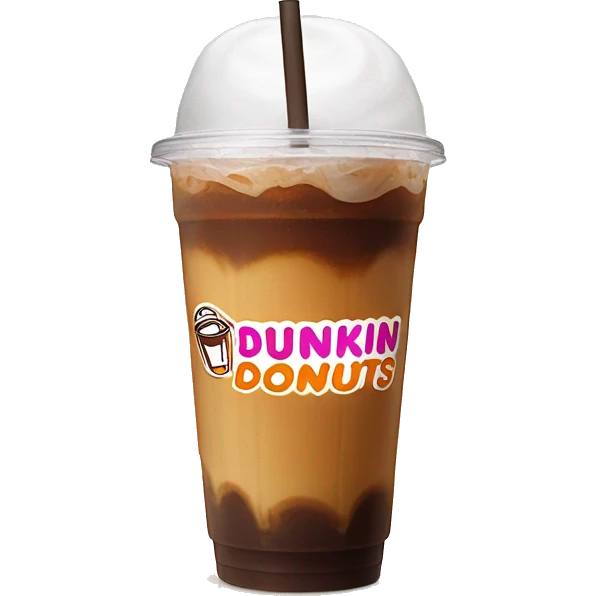 Dunkin’ Donuts iced coffee emoji