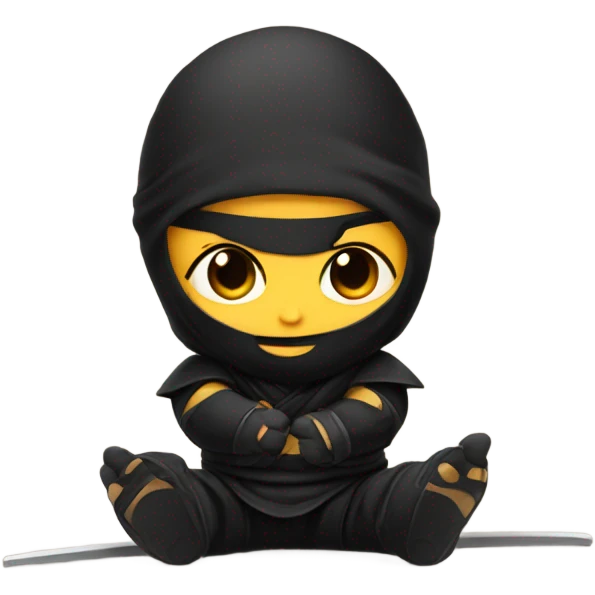 Baby sitting ninja  emoji