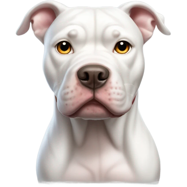 White pitbull  emoji