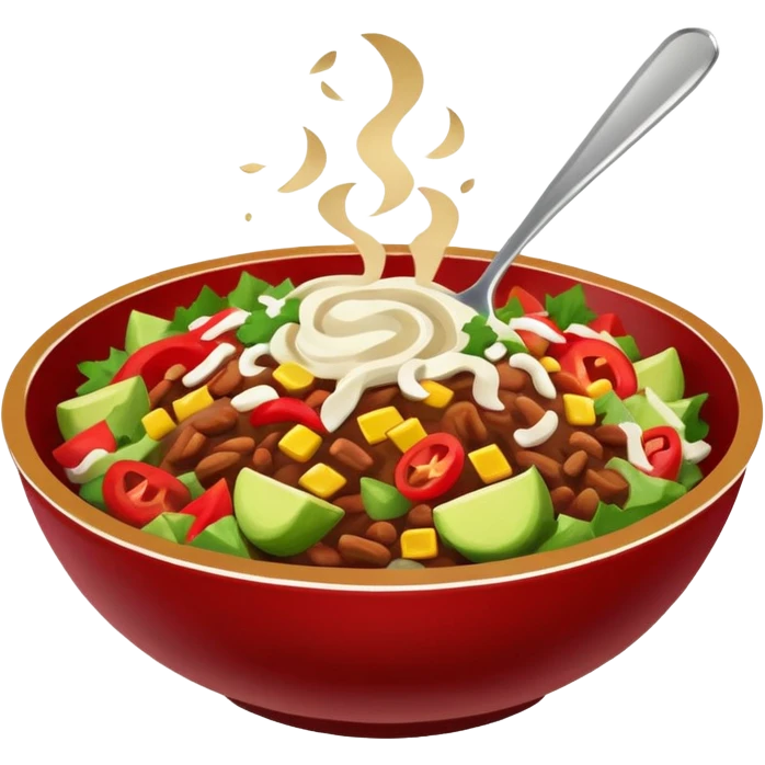 Chipotle bowl emoji