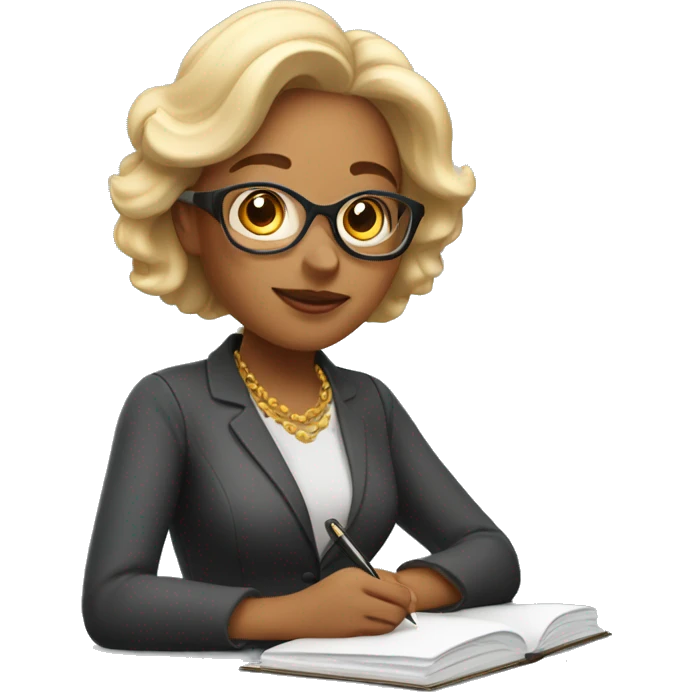 Warm , honest, beautiful and charming lady who counsel , coach and taking notes to help others emoji