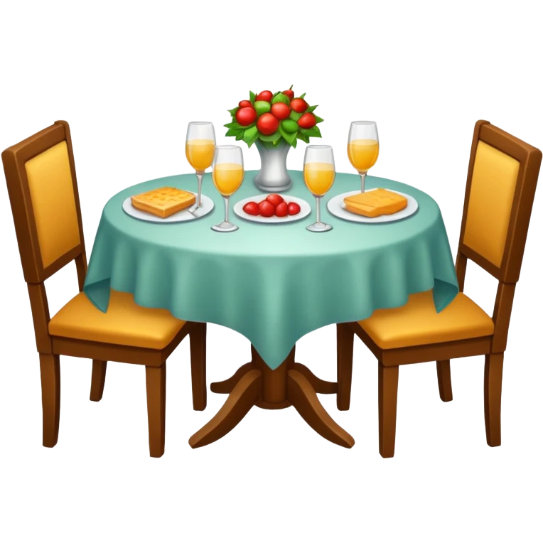 dinner table emoji
